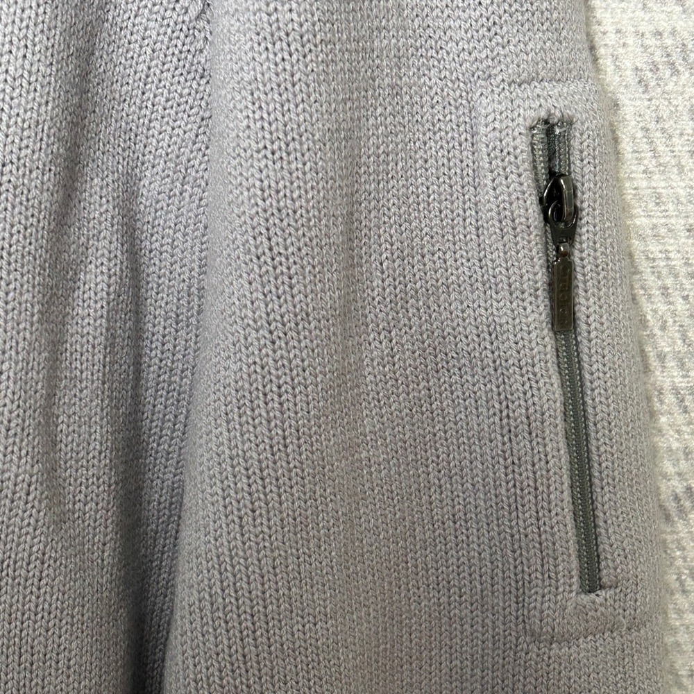 Cruciani for Jared M. Mens Full Zip Up Wool Hoodie Knit Sweater Gray Italy - Picture 7 of 10